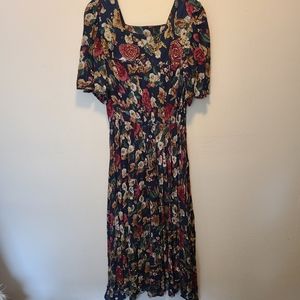 Handmade vintage floral 60s dress